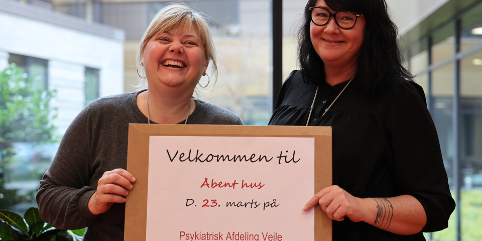 Cheflæge Kristina Espesen og chefsygeplejerske Tanja Wind Kenne, Psykiatrisk Afdeling Vejle