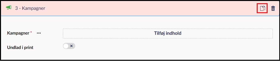 Kopier kampagnemodul