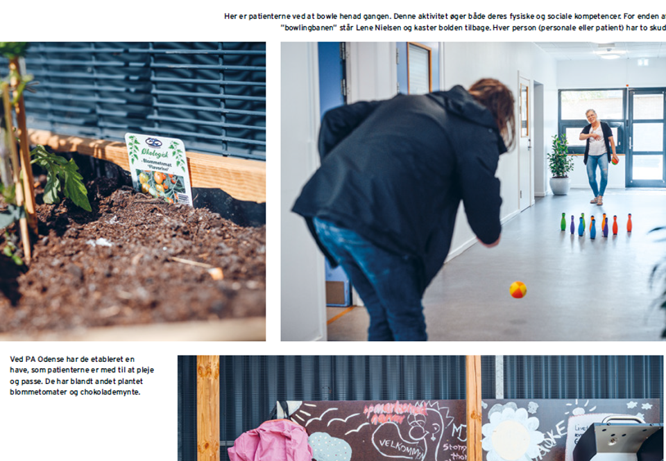 Flere meningsfulde aktiviteter gavner patienterne, det smitter af på humøret og løfter samværdet på afdelingen.