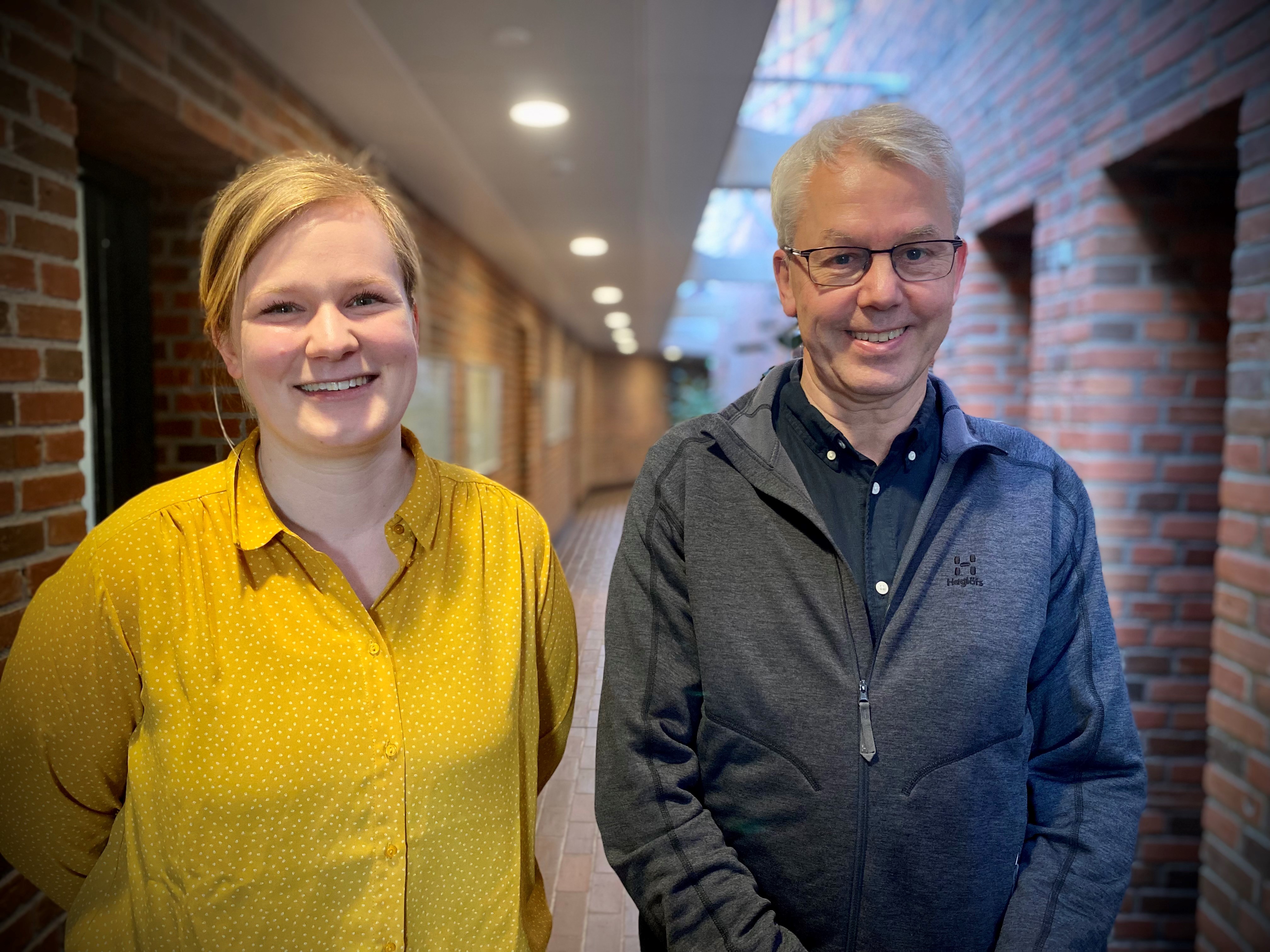 Læge Jeanie Meincke Egedalr og professor René Klinkby Støving 